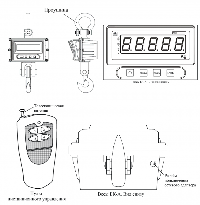 весы крановые ек, весы ЕК-А-0.6